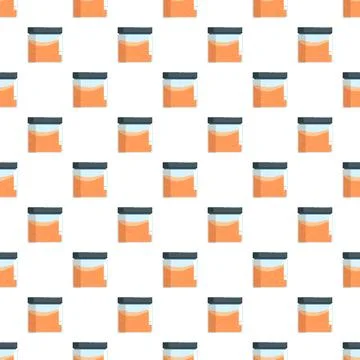 Seamless pattern with medical urine sample containers Stock Illustration
