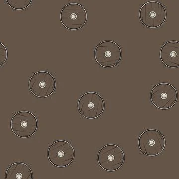 Seamless pattern medieval viking shield cartoon vector Stock Illustration