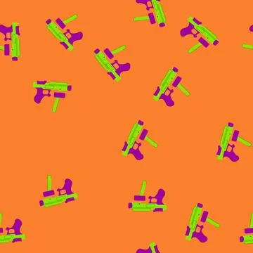 Seamless pattern mega nerf gun toy cartoon vector 스톡 일러스트