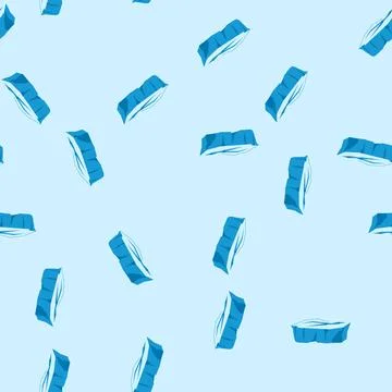 Seamless pattern melt ice crack cartoon vector Stock Illustration