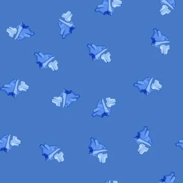 Seamless pattern melting iceberg cartoon vector Stock Illustration