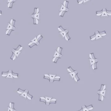 Seamless pattern memory pillow orthopedic cartoon vector Stock Illustration