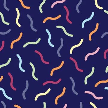 Seamless pattern with Memphis design Stock Illustration