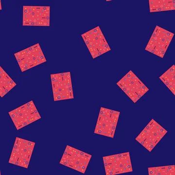 Seamless pattern Memphis style abstract geometric pattern background Stock Illustration