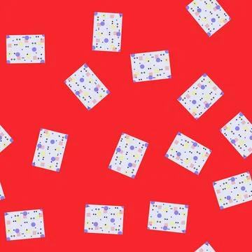 Seamless pattern Memphis style pattern featuring geometric shapes and forms Illustrazione stock