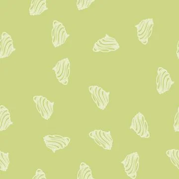 Seamless pattern meringue meringue cartoon vector Stock Illustration