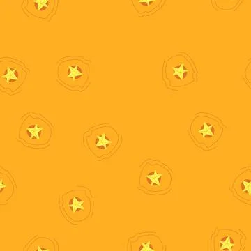 Seamless pattern merit star badge cartoon vector イラスト素材