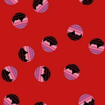 Seamless pattern merlot retro sunset cartoon vector Stock Illustration