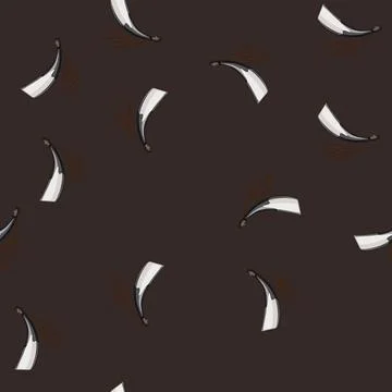 Seamless pattern merlot viking horn cartoon vector Stock Illustration
