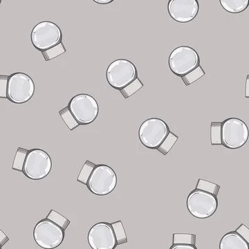 Seamless pattern merry snow ball cartoon vector Illustrazione stock