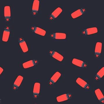 Seamless pattern metal bike bottle cartoon vector Stock Illustration