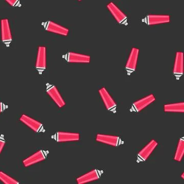 Seamless pattern metal cocktail shaker cartoon vector Stock Illustration