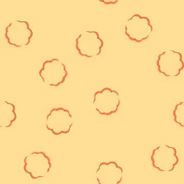 Seamless pattern metal cookie cutter cartoon vector Stock Illustration