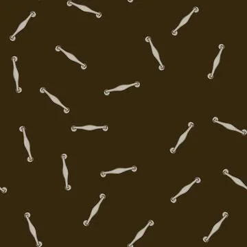Seamless pattern Metal drawer handle for furniture and cabinet Illustration