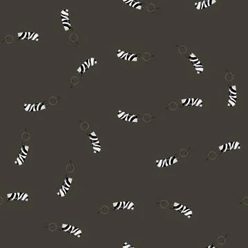 Seamless pattern metal keychain key cartoon vector Illustrazione stock