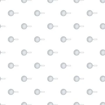 Seamless pattern with metal kitchen strainers Stock Illustration