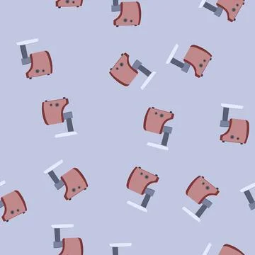 Seamless pattern metal meat grinder cartoon vector Stock Illustration