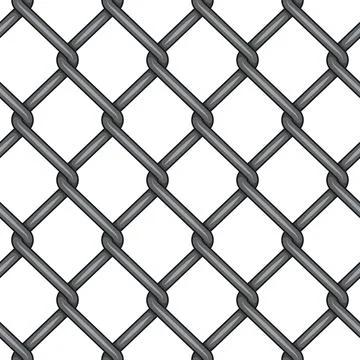 Seamless pattern with metal mesh netting Stock Illustration