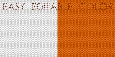 Seamless pattern of metal mesh with textured surface of round cells. Illustrazione stock