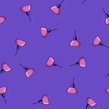 Seamless pattern metal pendant lights cartoon vector イラスト素材