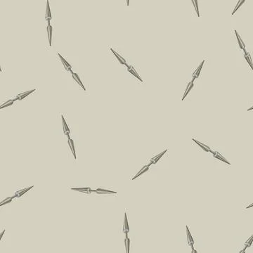 Seamless pattern metal piercing ring cartoon vector Stock Illustration