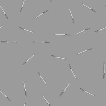Seamless pattern metal scalpel surgery cartoon vector Stock Illustration