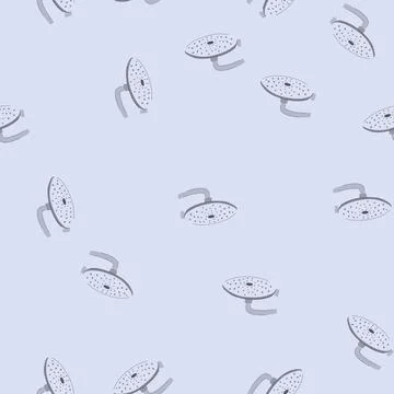 Seamless pattern metal shower head cartoon vector Stock Illustration