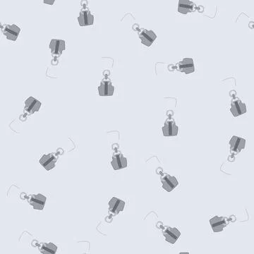 Seamless pattern metal zipper puller cartoon vector 库存插图