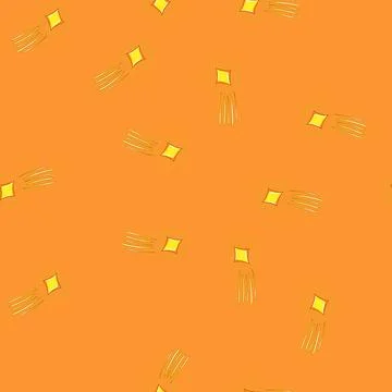 Seamless pattern meteor star shoot cartoon vector Stock Illustration