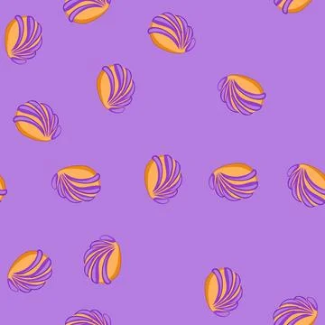 Seamless pattern mexican concha sweet bread vector 库存插图