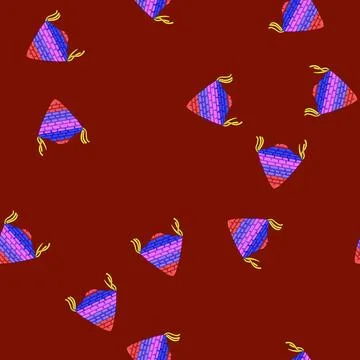 Seamless pattern mexican pinata cartoon vector Stock Illustration