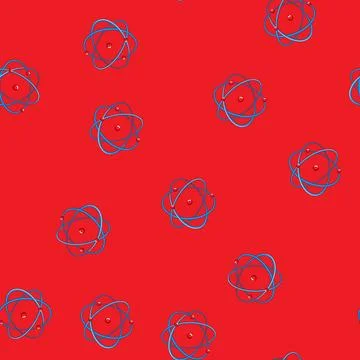 Seamless pattern micro atom cartoon vector イラスト素材