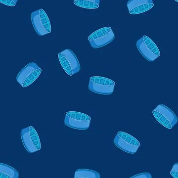 Seamless pattern micros plastic bottle cap cartoon vector Stock Illustration