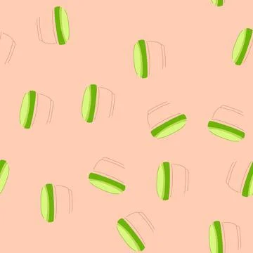 Seamless pattern microwave food storage container baby cartoon vector Stock Illustration