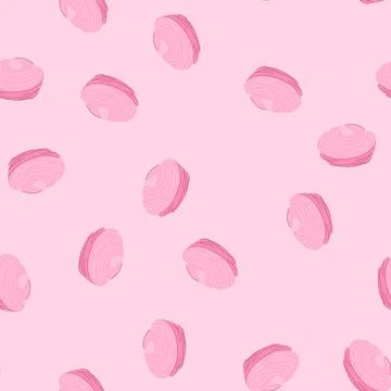 Seamless pattern milk meringue cartoon vector 스톡 일러스트