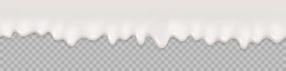 Seamless pattern. Milk splash background. Milk liquid cream text Stock Illustration