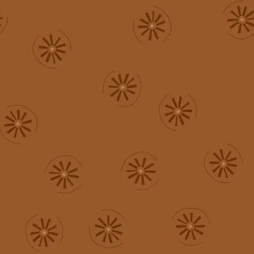 Seamless pattern mill wheel ancient cartoon vector Stock Illustration