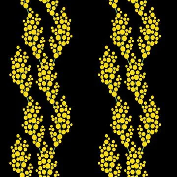 Seamless pattern with mimosa blossoms. Spring design for wallpaper, fabric,.. Stock Illustration