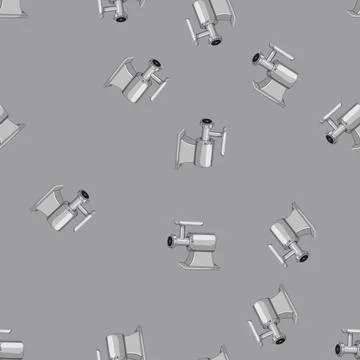 Seamless pattern mincer meat grinder cartoon vector Stock Illustration