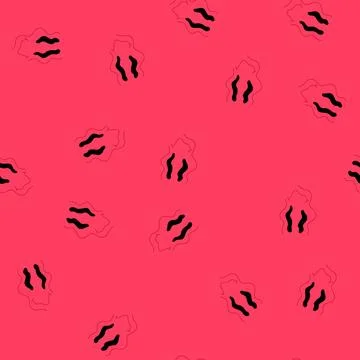 Seamless pattern mind psychedelic smile cartoon vector 스톡 일러스트