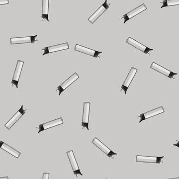 Seamless pattern mineral water bottle cartoon vector Stock Illustration
