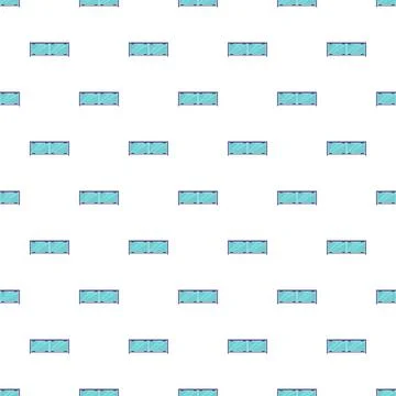 Seamless pattern of minimal glass balcony railing fencing イラスト素材