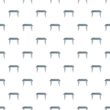 Seamless pattern of minimal grey office tables 스톡 일러스트