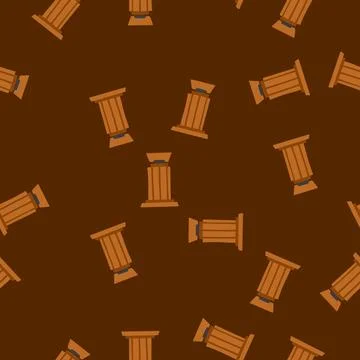 Seamless pattern minimal podium cartoon vector Stock Illustration