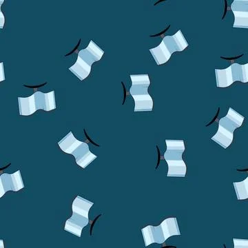Seamless pattern Minimalist illustration showing a flexible monitor screen, r 스톡 일러스트