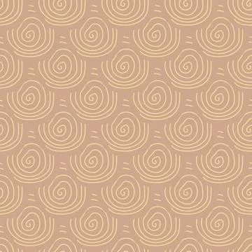 Seamless pattern in minimalist style. Stock Illustration