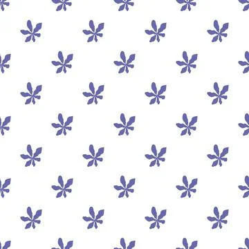 Seamless pattern in minimalists style. Vector illustration. Floral texture. Stock Illustration