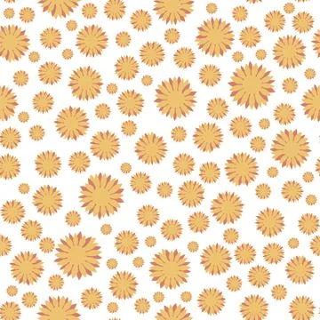 Seamless pattern in minimalists style. Vector illustration. Floral texture. Stock Illustration