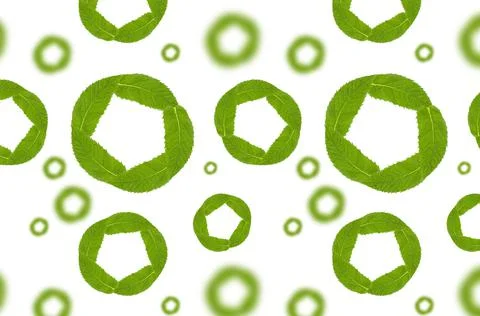 Seamless pattern with mint leaves on white. Stock Photos
