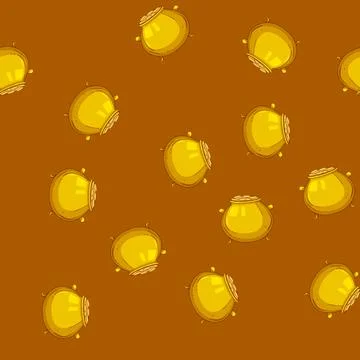 Seamless pattern mischief leprechaun gold pot cartoon vector Stock Illustration